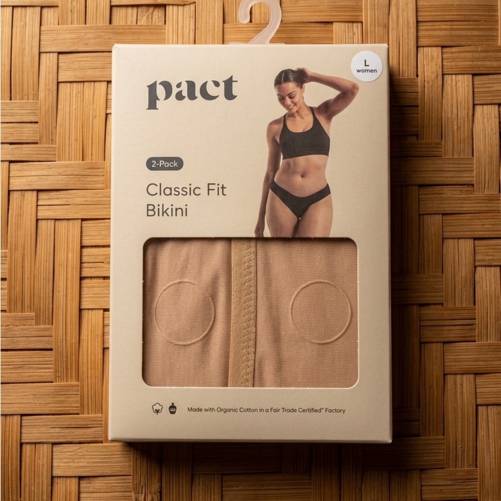 Pact Classic Fit Bikini 2-Pack - Black & Nude